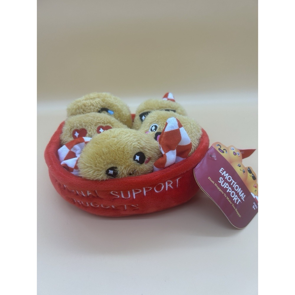Emotional Support Nuggets Plush Set What Do You Meme 5 Chicken Nuggets NWT
